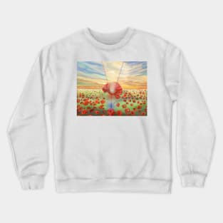 Poppy Fields Remembrance Memorial Crewneck Sweatshirt